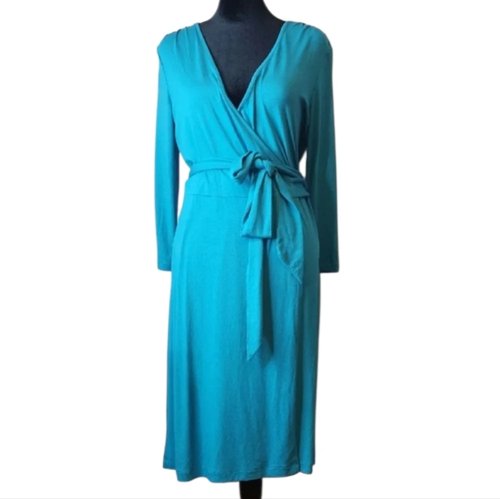 BANANA REPUBLIC Tie Front Belt Gemma True Wrap Silhouette Dress, size S